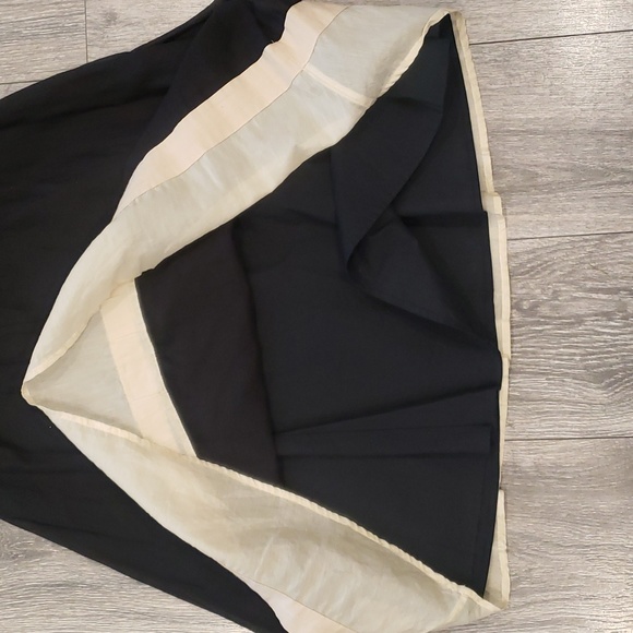 photo - The Limited Strapless Dress Midi Black and Tan Brown - Picture 13 of 17